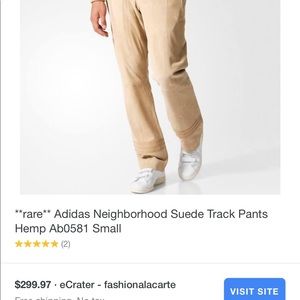 Men’s Adidas NEIGHBORHOOD Suede Track Pant